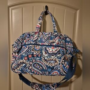 Vera Bradley Blue Paisley Travel Bag